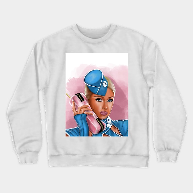 Paris Hilton Crewneck Sweatshirt by Svetlana Pelin